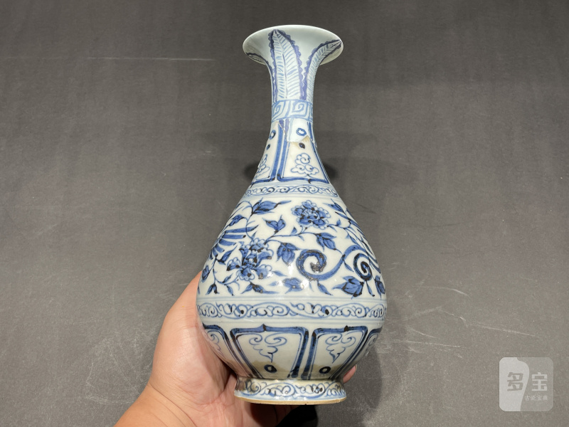 元 青花凤纹玉壶春瓶 - 图5